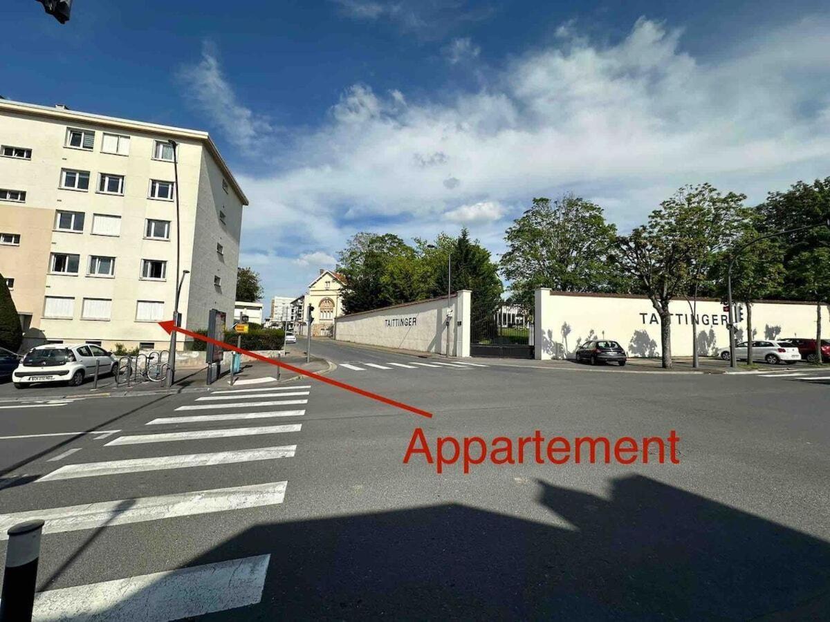 Ferienwohnung Au Coeur Du Quartier Taittinger Reims Exterior foto